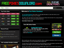 Tablet Screenshot of freepokiesdownload.com